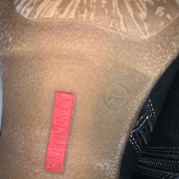 Pikolinos Zaragoza Mid Heel Ankle Boots With Buckles, Black Leather, Women’s 38 - Picture 16 of 16